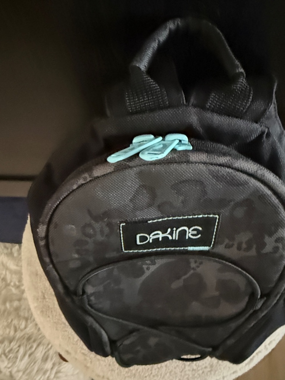 Dakine Black Grom Compact Backpack with Teal Accent - Picture 2 of 8